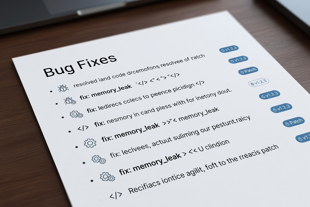 Bug Fixes